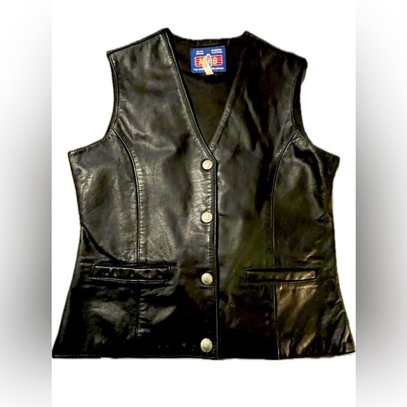 Vintage M B leather vest size medium - Picture 1 of 4